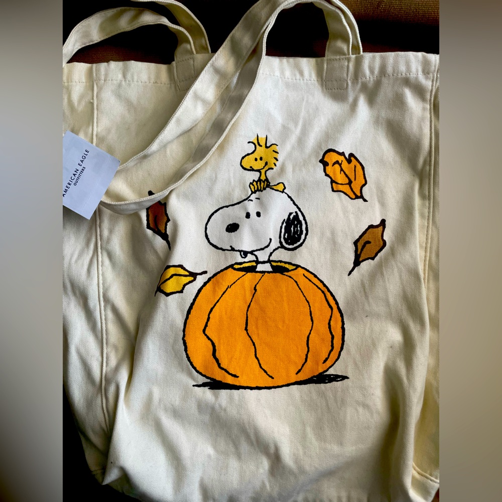 NWT Halloween Snoopy and Woodstock Tote